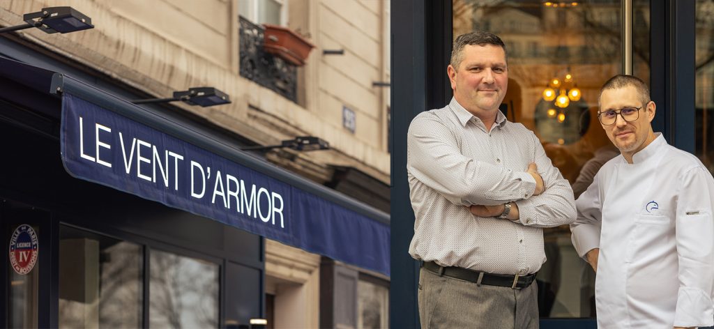 Restaurant Le Vent d'Armor - Chef Nicolas Tribet et le Sommelier Olivier Friant